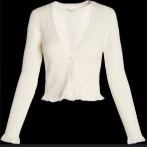 For Love And Lemons Nina Cropped Cardigan L NWT